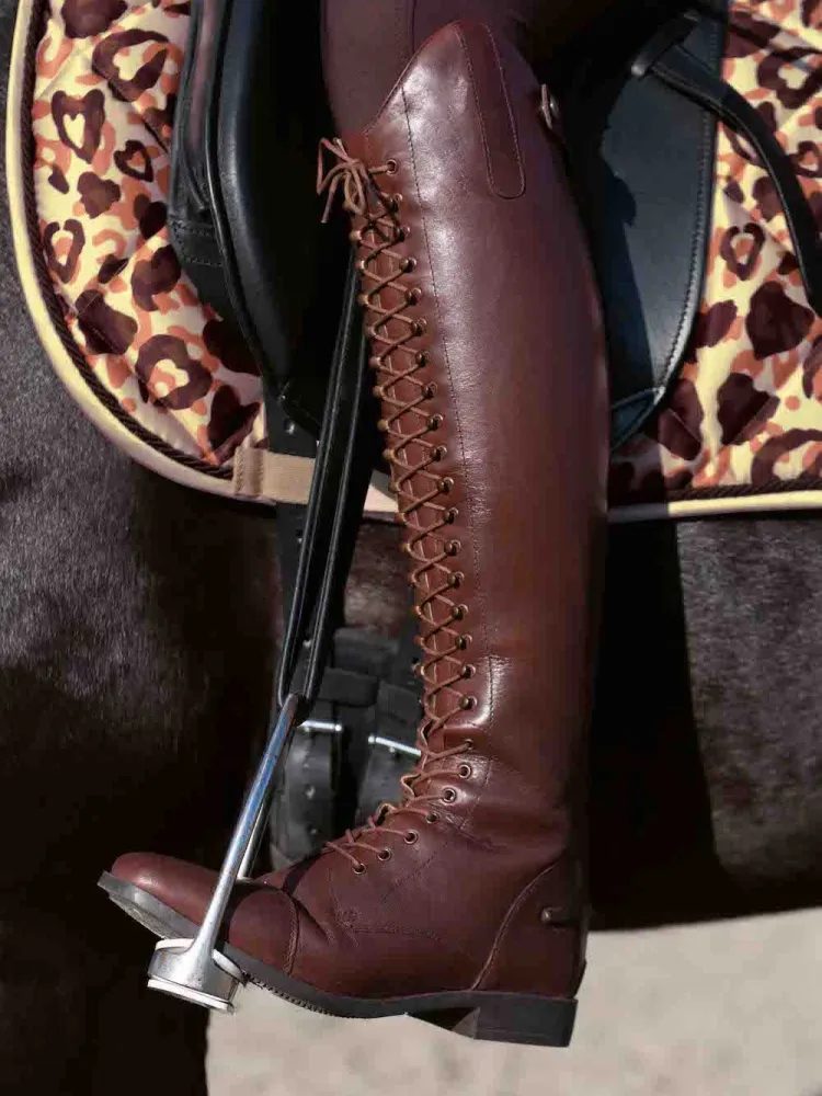 Nahkaiset ratsastussaappaat Elegant Lace HKM