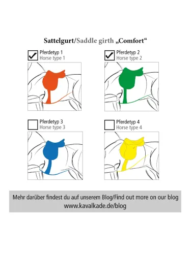 Karvallinen satulavyö Oiled Leather Comfort Elastic Kavalkade