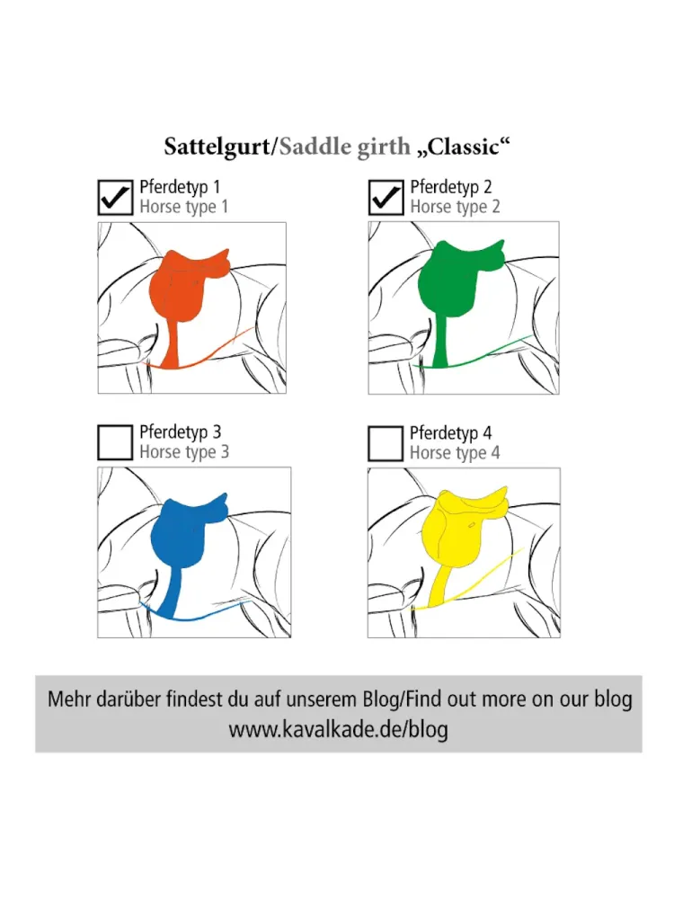 Koulusatulavyö Soft Leather Classic Elastic Kavalkade