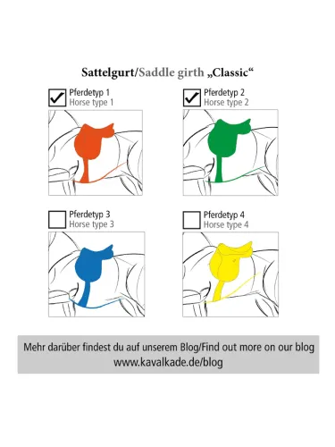 Koulusatulavyö Classic Elastic Klimatex Kavalkade
