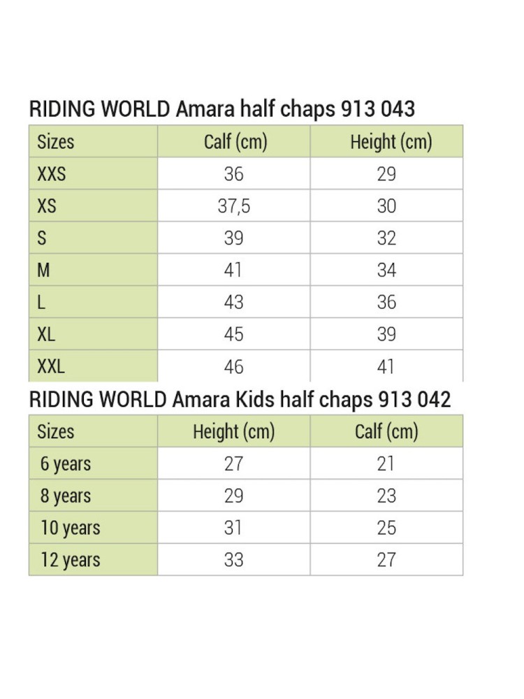 Säärised Amara Riding World